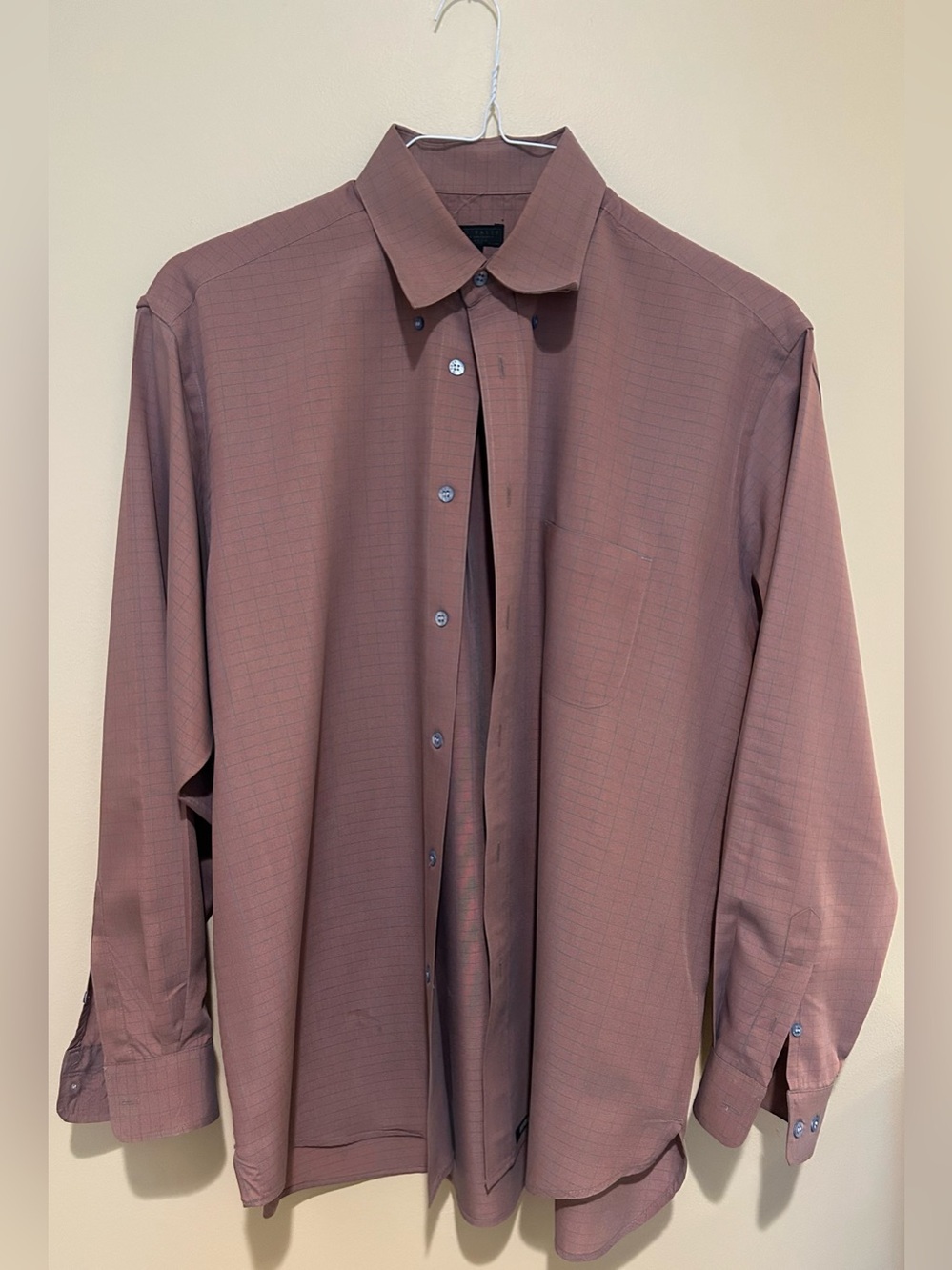 Ted Baker London Men's Dress Shirt - Mauve Brown Size Small 36 Chest, 15 Collar